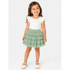 Falda Tul Plisado Para Niña Mod.4902 Marca Mayoral® Verde Jade Tul Pisado 4 Años