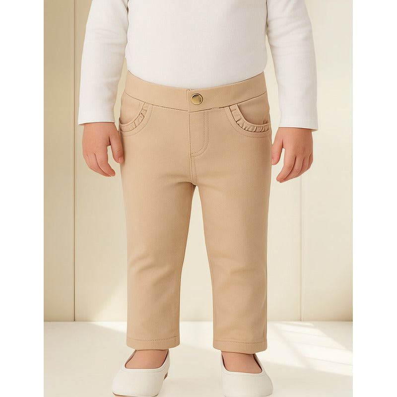 Pantalón Legging Para Niña Mod.560 Marca Mayoral® Topo Liso 24 Meses