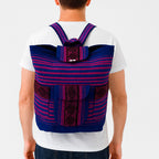 Mochila Artesanal Tejida Tipo Morral Con Bolsillo Frontal 10kg