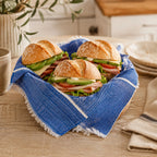 Servilleta De Cocina Multiusos Tejida 54 X 46cm Azul Frutas