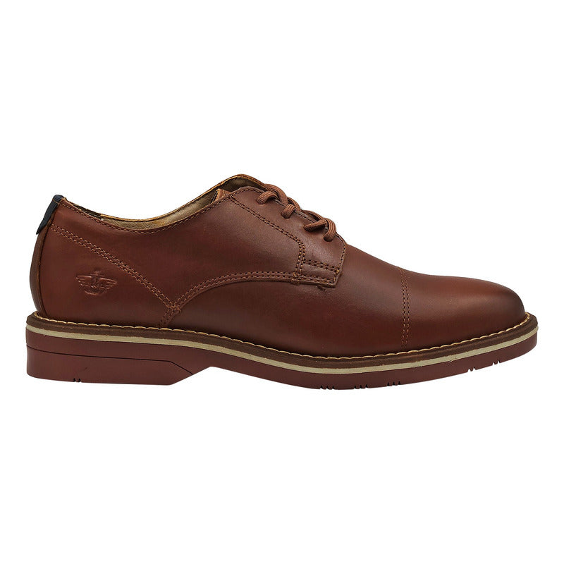 Zapato Formal Para Hombre Mod. D2125691 Marca Dockers® Chocolate Lisa 25 Mx