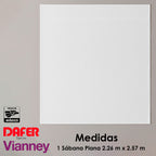 Juego De Sábanas Queen Size Mod. Cabos 100% Algodon Vianney® Blanco Liso