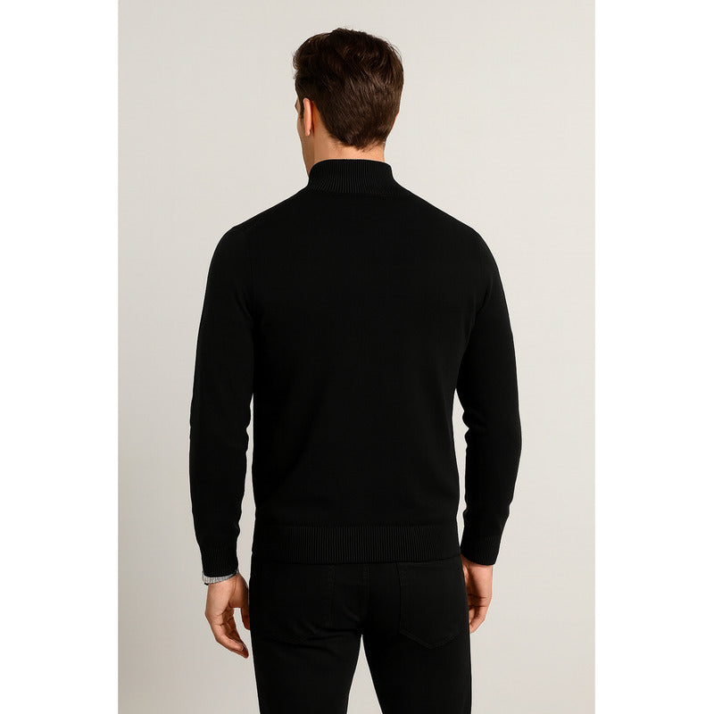 Suéter De Hombre De Punto Fino Con Cierre Mod.e55304 Bobois®