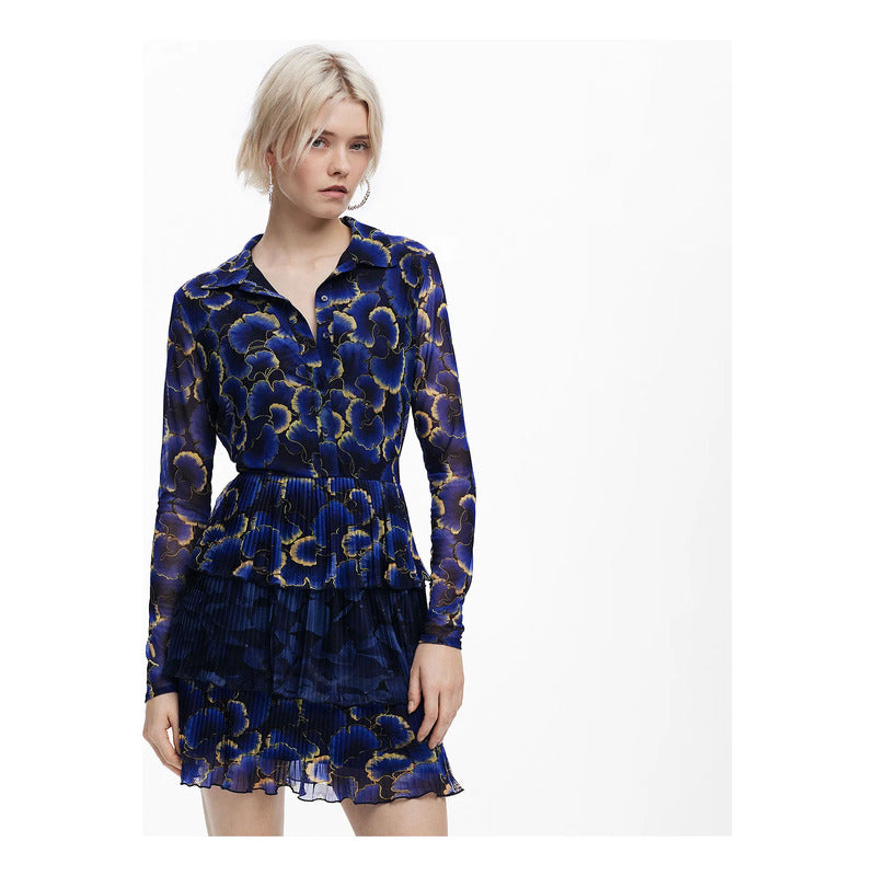 Vestido Diseñado Por Christian Lacroix 25swvk29 Desigual® Multicolor Floreado Xs