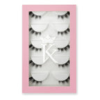 Pestañas Postizas En Tira 5 Pares Marca Kfer Valtierra® Negro Cutie C 1 Cm