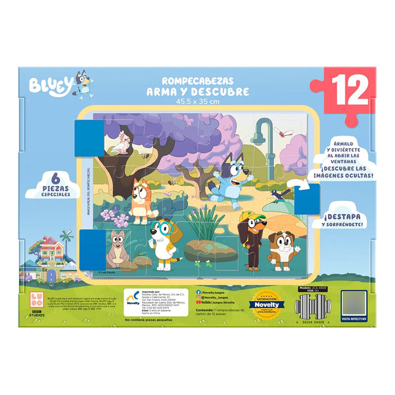 Rompecabezas Bluey Arma Y Descubre Jca-4309 Marca Novelty®