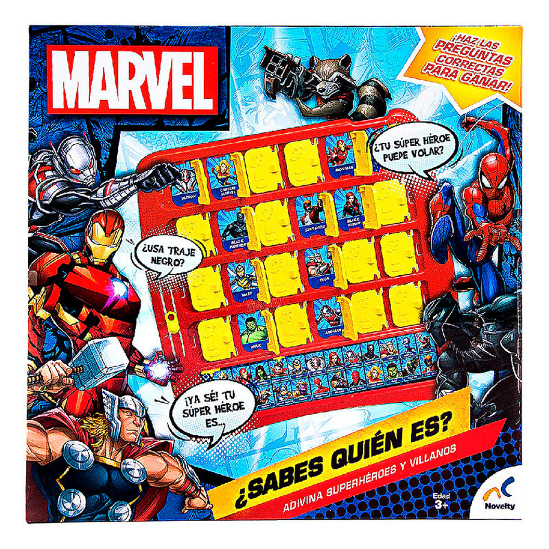 Juego De Mesa Sabes Quien Es? Marvel Jca-2424 Marca Novelty®