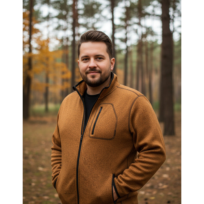 Chamarra Ligera Knit Hombre Mod.cw80-sud8638 Greenlander® Mustard 1x Lisa