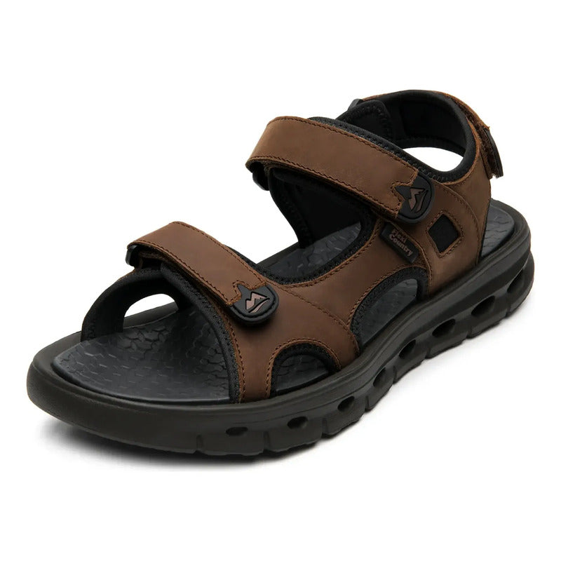 Sandalia Para Hombre Walking Soft Outdoor Mod.424001 Flexi® Marrón Outdoor 26.5 Mx