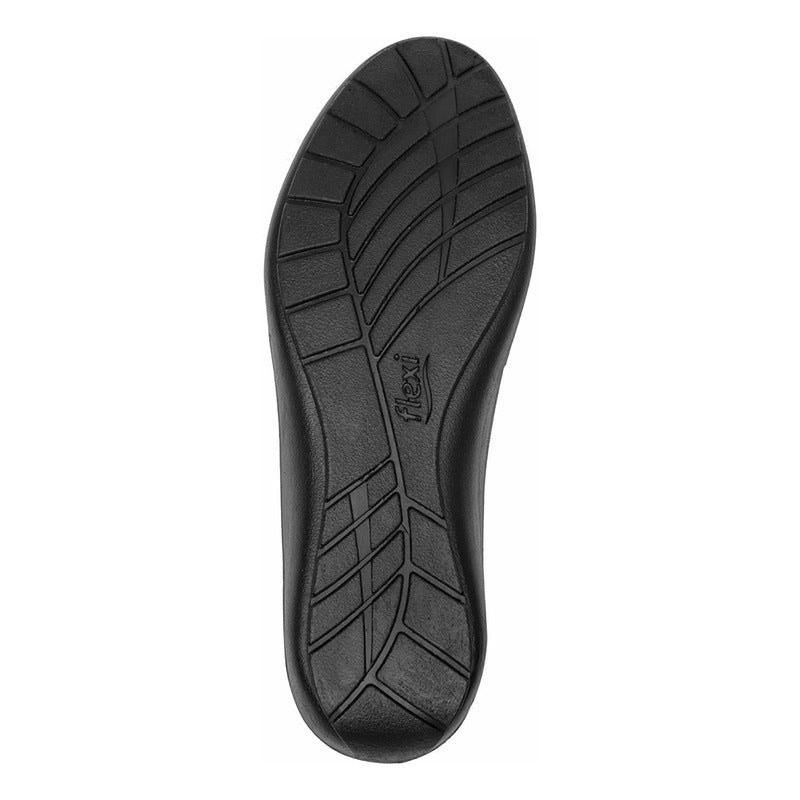 Zapato Plano Para Dama Mod.101905 Marca Flexi® Negro Lisa 24.5 Mx