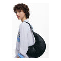 Bolso Asimétrico Mediano Para Mujer 25saxp05/2000 Desigual® Negro Rayas Níquel