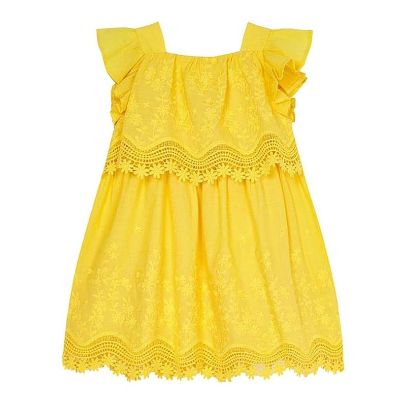 Vestido Bordado Para Niña Mod. 3952 Marca Mayoral ®