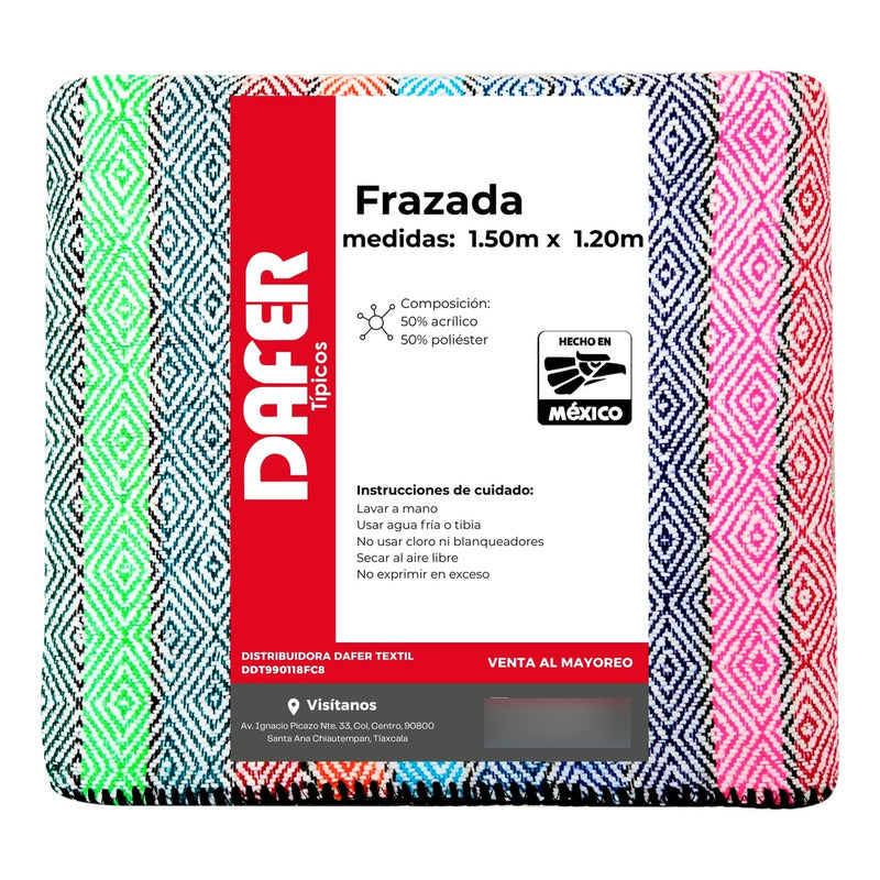 Frazada De Acrilico Afelpada Multiusos 1.20m X 1.50m Mod. Ac