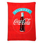 Cobertor Ligero Super Suave Matrimonial Diseños Providencia® Coca Cola 850 G Multicolor