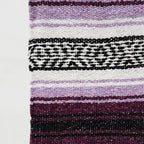 Falsa Artesanal 1.90m X 1.20m Cobija Multiusos Mexicana Geométrico 1 Kg Violeta