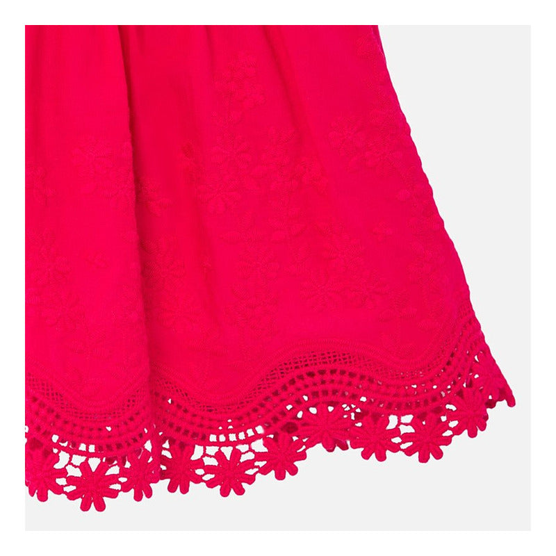 Vestido Ligero Para Bebé Mod.1921 Fresa Marca Mayoral® Fresa Lisa 24 Meses