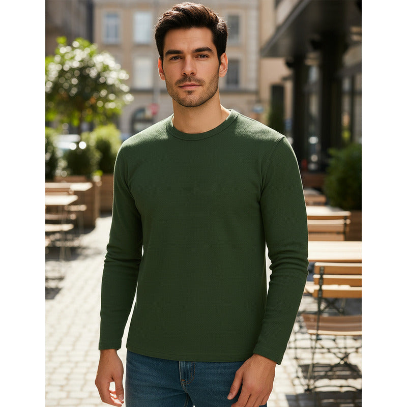 Playera Casual De Caballero Mod. A55311 Marca Bobois®