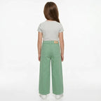 Pantalón Ancho Para Niña Mod. 3555 Marca Mayoral® Menta Liso 7 Años