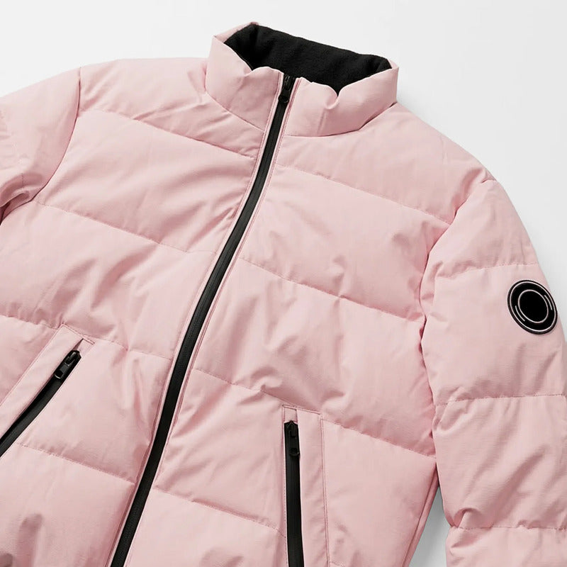 Chamarra Acolchada Para Mujer Mod. Dw90-pol9081 Greenlander® Rosa Ch Capitonado