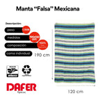 Falsa Mexicana Artesanal Multiusos 6pz Mayoreo 190x120cm Multicolor 3