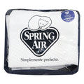Protector De Colchón Microfibra Matrimonial Spring Air® Blanco Rayas Matrimonial