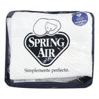 Protector De Colchón Microfibra Matrimonial Spring Air® Blanco Rayas Matrimonial