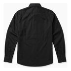 Camisa Slim Fit Para Hombre Mod.13064 Marca Manchester® Negro Lisa 14.5