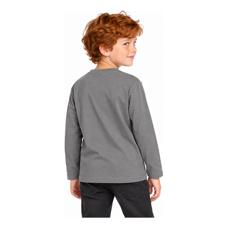 Playera De Niño Triceratops Fluorescente 4088 Marca Mayoral® Gris Triceratops 7 Años Lisa
