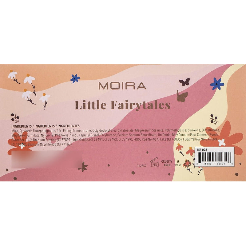 Paletas De Ojos Moira Fearless Heart Eyeshadow Palette Little Fairytales