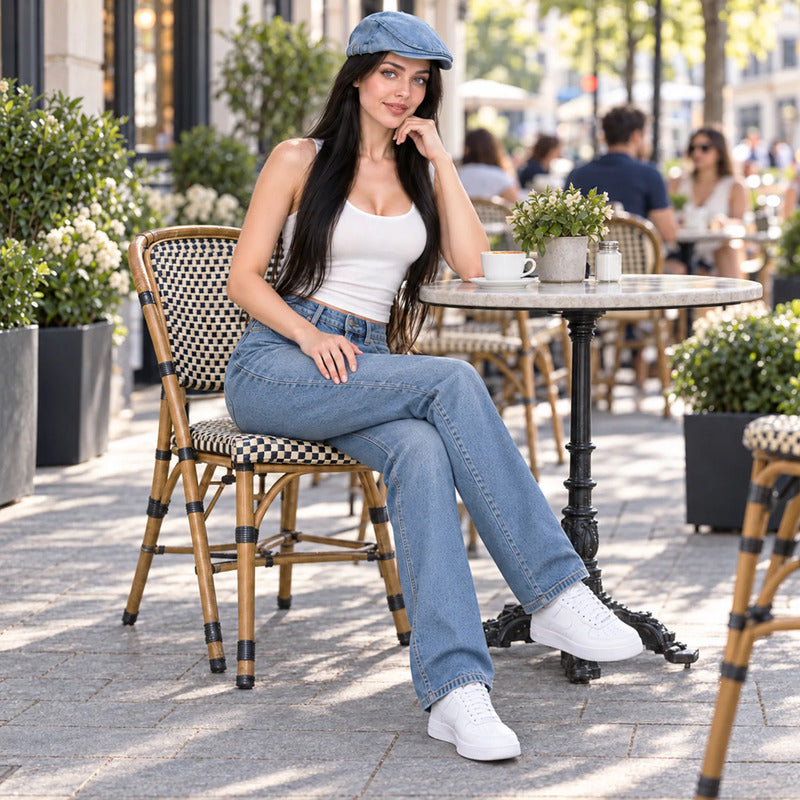 Boina Gorra Casual Retro Para Mujer Atemporal Mezclilla M Lisa
