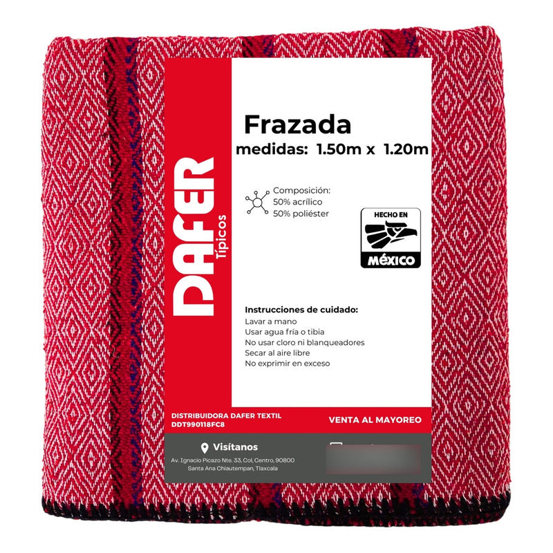 Frazada De Acrilico Afelpada Multiusos 1.20m X 1.50m Mod. Ac