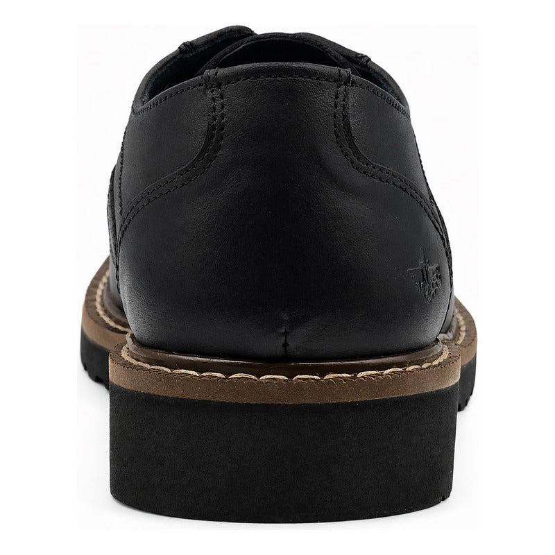 Zapato Formal Para Hombre Mod. D21257522 Marca Dockers® Negro Lisa 27 Mx