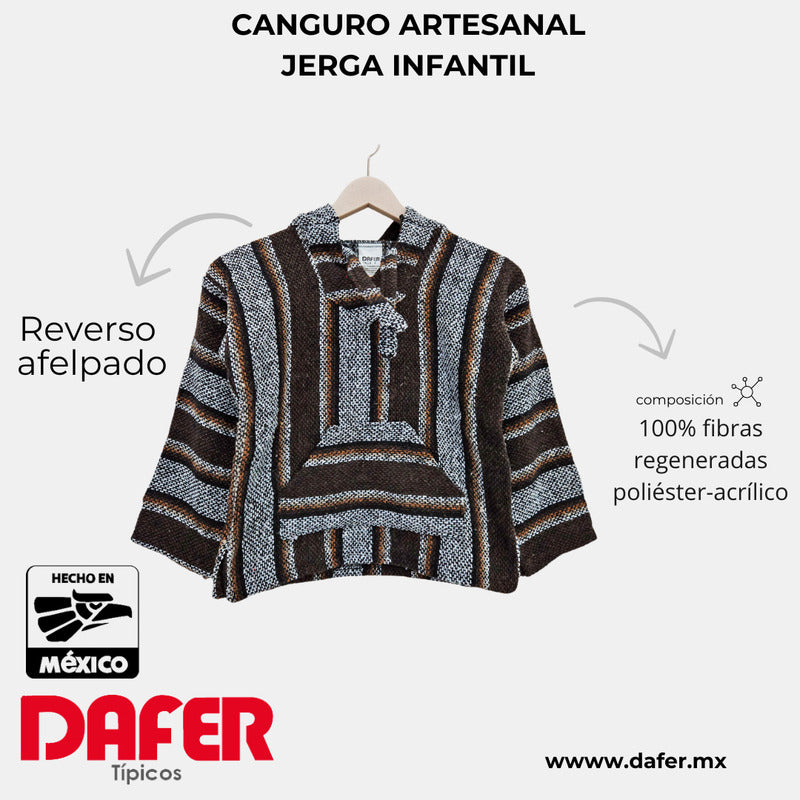 Sudadera Canguro Artesanal De Jerga Infantil