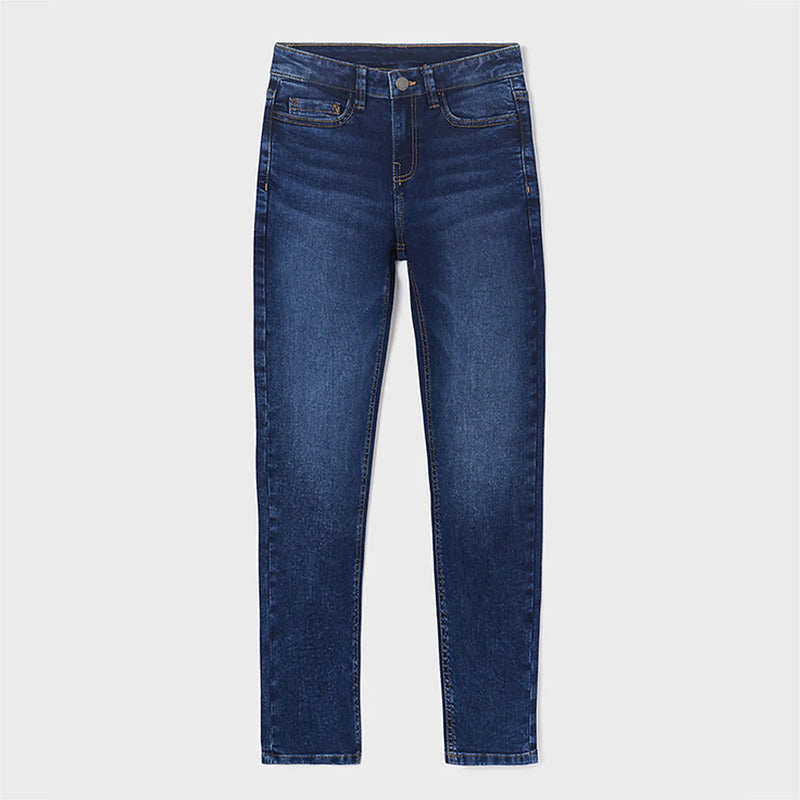 Pantalón Slim Fit Para Niño 538 Marca Mayoral Nukutavake® Oscuro Lisa 16 Años
