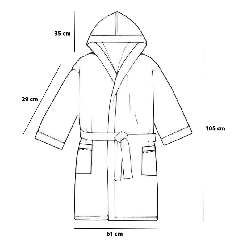 Bata De Baño Microfibra Estampada Diseños Animados