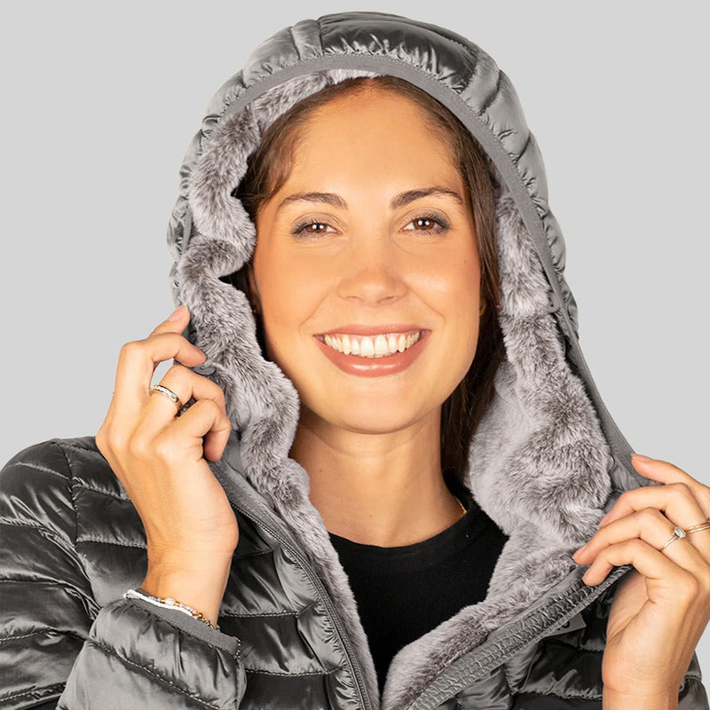 Chamarra Para Mujer Con Gorro Dw89-pol7618 Greenlander®