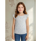 Blusa Holgada Estampado De Flores Marca Losan 016-3001al