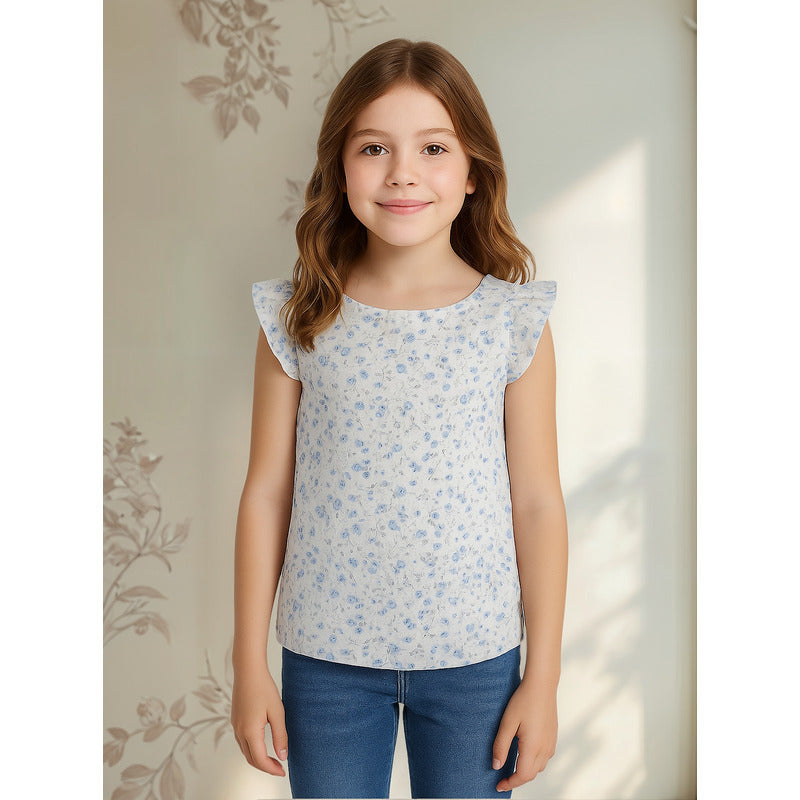 Blusa Holgada Estampado De Flores Marca Losan 016-3001al