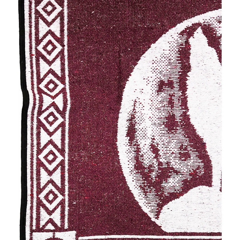 Jorongo Gaban Artesanal Mexicano Colores Lobo Vino Lobo Xg