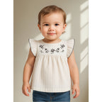 Blusa Holgada Para Niña Mod.1186 Crudo Marca Mayoral® Crudo 24 Meses