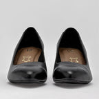 Zapatilla Semi Formal 5.5cm Para Mujer 137506 Marca Flexi® Negro Liso 23 Mx