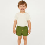Short Bermuda Ligero Para Bebé Mod.1241 Marca Mayoral® Verde Musgo Liso 3 Años