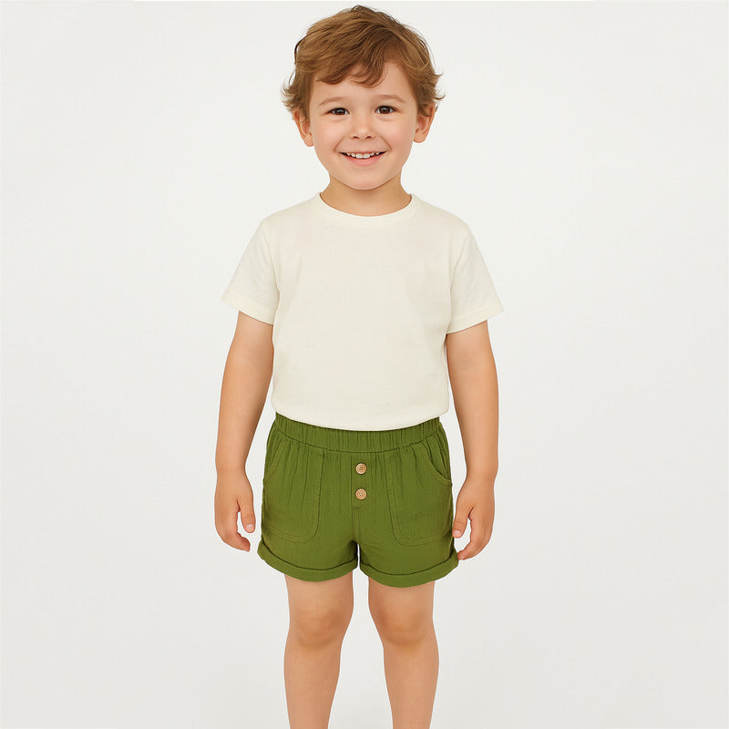 Short Bermuda Ligero Para Bebé Mod.1241 Marca Mayoral® Verde Musgo Liso 3 Años
