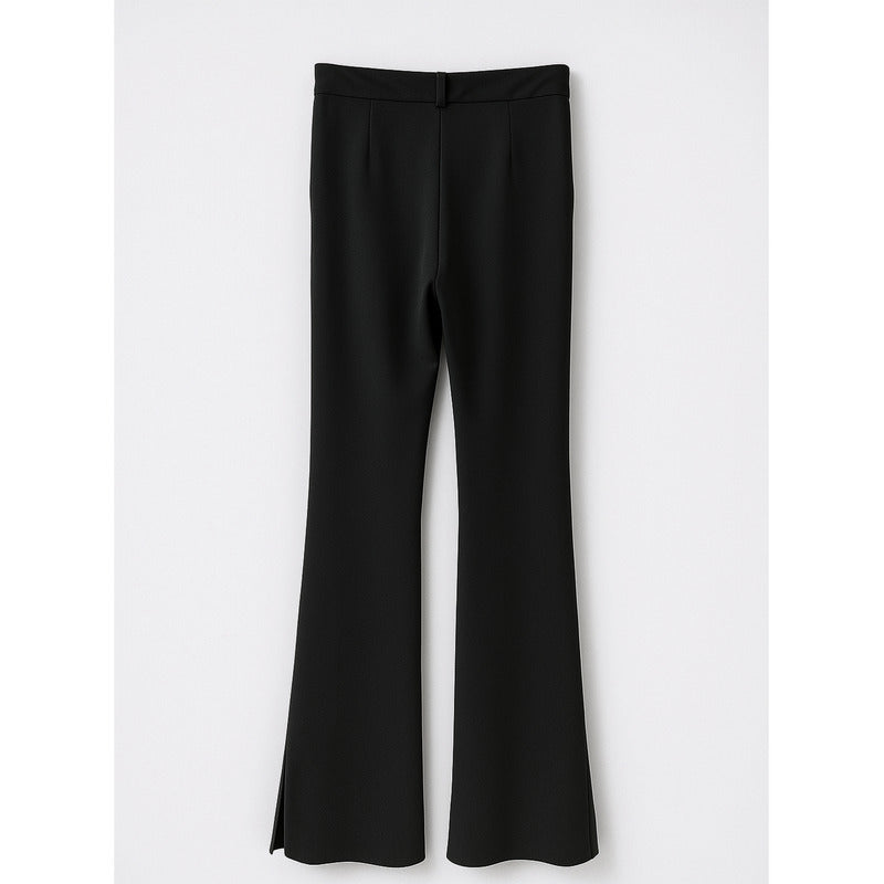 Conjunto Casual Chaleco + Pantalón Mod. Ip9098 Marca Iris® Negro Lisa Ch