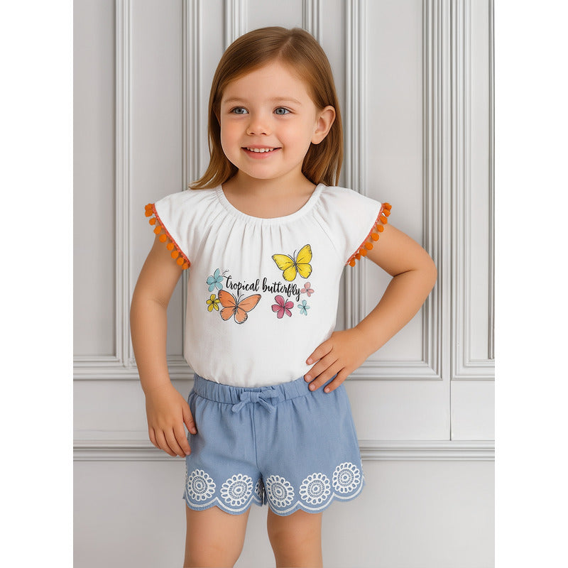 Blusa Holgada Con Adorno En Manga Mod.916-1022 Marca Losan®