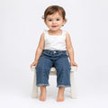 Pantalón De Mezclilla Acampanado Para Bebé 1572 Mayoral® Medio Lisa 12 Meses