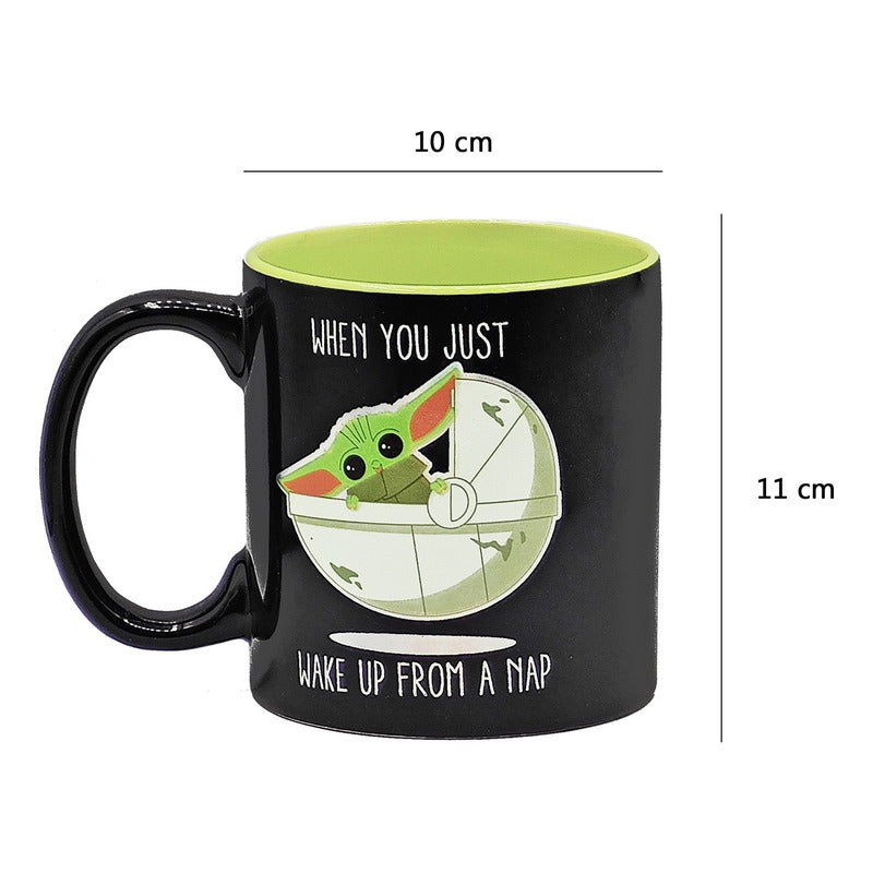 Taza Grande Tarro Metálico Animado Diseños Varios