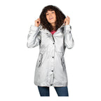 Chamarra Impermeable Mujer Mod.dw86-ny7007 Greenlander® Plateado Eg Lisa