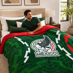 Cobertor Edredón De Borrega Matrimonial Providencia® Futbol Selección Mexicana 1 Kg Multicolor