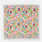 Mascada Ejecutiva De Satín Cuadrada Fina Para Mujer Multicolor Floral Primaveral Unitalla